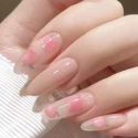 24pcs Peach Fake Nail