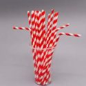 25pcs Spiral Stripe Disposable Straw