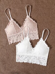 2pack Floral Lace Bralette