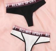 2pack Letter Tape Thong Set
