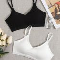 2pack Solid Bra Set