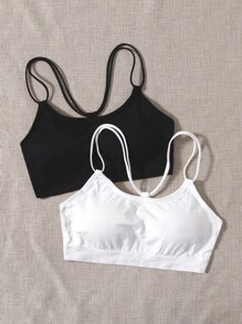 2pack Solid Bra Set