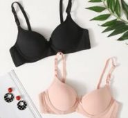 2pack Solid Underwire Bra Set