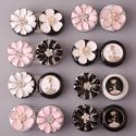 2pairs 1 Box Random Flower Contact Lens Case