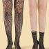 2pairs Cobweb Design Fishnet Tights & Fishnet Socks
