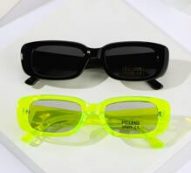 2pairs Guys Geometric Frame Sunglasses