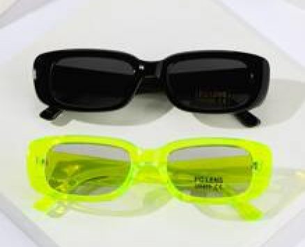 2pairs Guys Geometric Frame Sunglasses