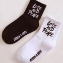 2pairs Letter Graphic Socks