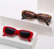 2pairs Rectangle Frame Sunglasses