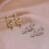 2pairs Snake Earrings