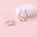 2pcs Ball Nose Ring