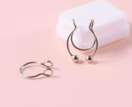 2pcs Ball Nose Ring