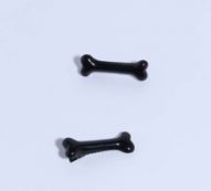 2pcs Bone Decor Hair Clip