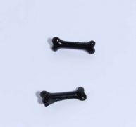 2pcs Bone Decor Hair Clip