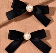 2pcs Bow Knot Decor Hair Clip