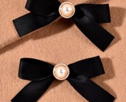 2pcs Bow Knot Decor Hair Clip