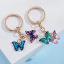 2pcs Butterfly Charm Keychain