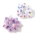 2pcs Butterfly Print Scrunchie