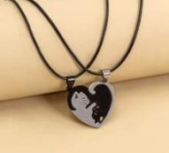 2pcs Cat Charm Necklace