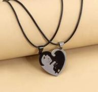 2pcs Cat Charm Necklace