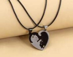 2pcs Cat Charm Necklace