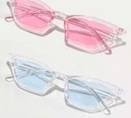 2pcs Cat Eye Sunglasses