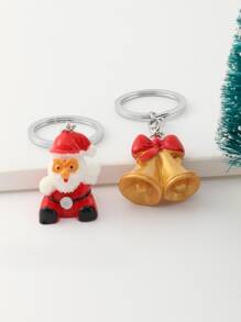 2pcs Christmas Pendant Keychain