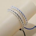 2pcs Clear Beaded Bracelet