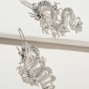 2pcs Dragon Decor Hair Clip