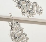 2pcs Dragon Decor Hair Clip