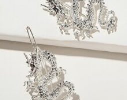 2pcs Dragon Decor Hair Clip