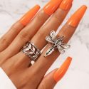 2pcs Dragonfly Decor Ring