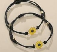 2pcs Flower String Bracelet
