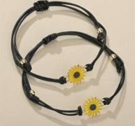2pcs Flower String Bracelet