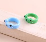 2pcs Frog Decor Ring