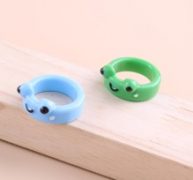 2pcs Frog Decor Ring