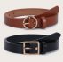 2pcs Geo Buckle Belt
