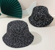 2pcs Geo Print Bucket Hat