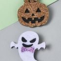 2pcs Ghost Decor Hair Clip