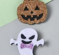 2pcs Ghost Decor Hair Clip