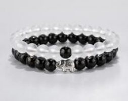 2pcs Guys Animal Decor Beaded Bracelet