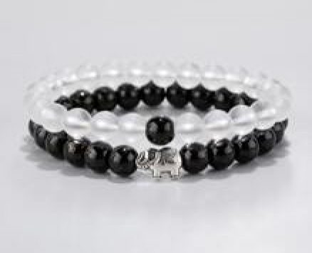 2pcs Guys Animal Decor Beaded Bracelet