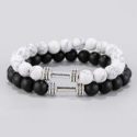 2pcs Guys Beaded Bracelet