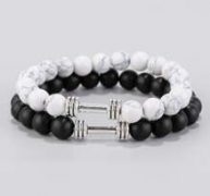 2pcs Guys Beaded Bracelet