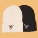 2pcs Guys Embroidery Beanie