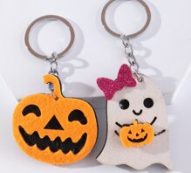 2pcs Halloween & Ghost Pendant Keychain
