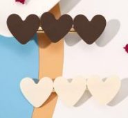 2pcs Heart Hair Clip
