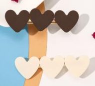 2pcs Heart Hair Clip