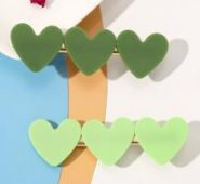 2pcs Heart Hair Clip