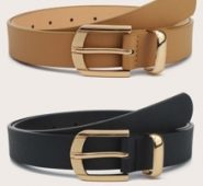 2pcs Metal Buckle Belt
